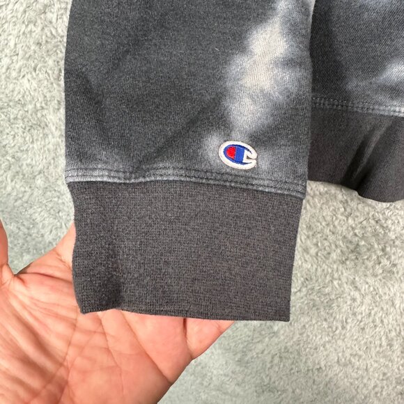 Champion - Women’s Gray Tie‎ Dye Hoodie - Picture 5 of 11